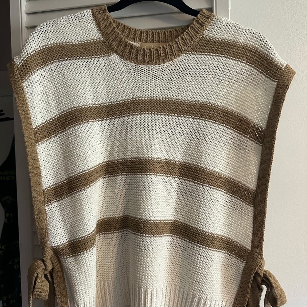 Striped Knit Sweater Vest